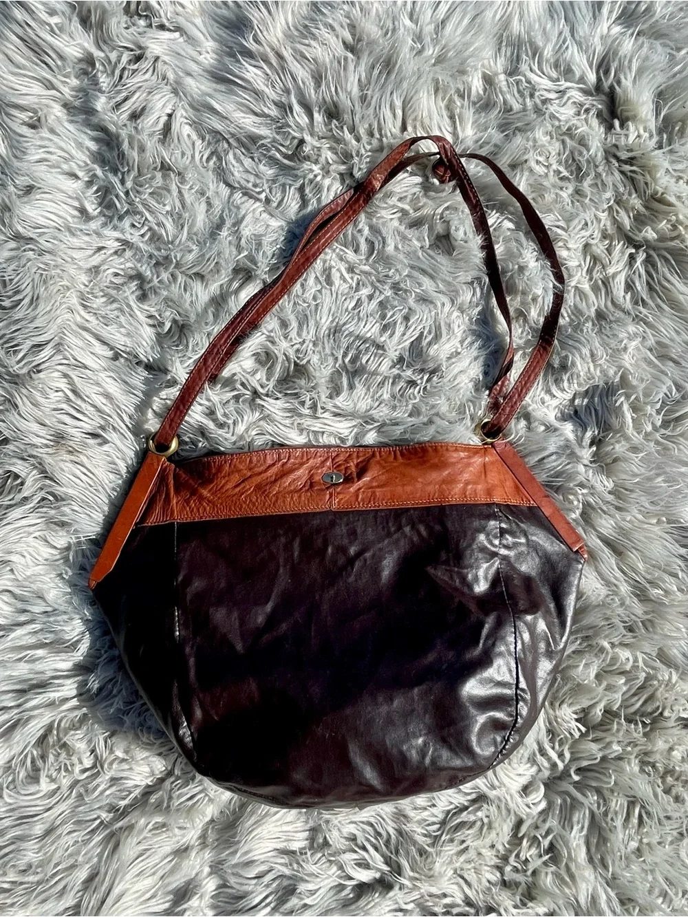 Vintage Bottega Veneta Intrecciato Leather Hobo Bag - Dual Aesthetic 1980s